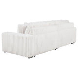  Coaster Furniture Jacana 600535P Corduroy Upholstered Dual Power Chaise Sofa - Ivory IMAGE 11