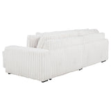  Coaster Furniture Jacana 600535P Corduroy Upholstered Dual Power Chaise Sofa - Ivory IMAGE 13