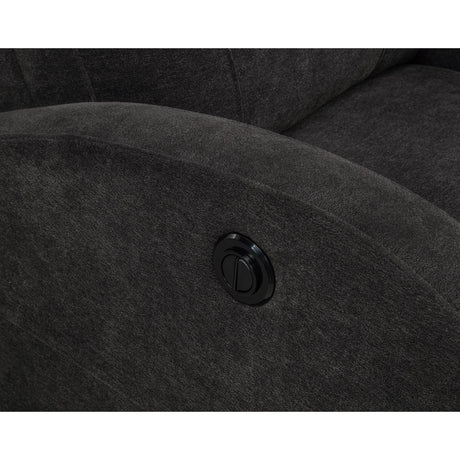  Coaster Furniture Grant 603293P Fabric Upholstered Power Recliner Chair - Charcoal Grey IMAGE 7