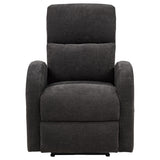  Coaster Furniture Grant 603293P Fabric Upholstered Power Recliner Chair - Charcoal Grey IMAGE 8
