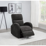  Coaster Furniture Grant 603293P Fabric Upholstered Power Recliner Chair - Charcoal Grey IMAGE 9