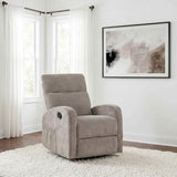 Coaster Furniture Hamilton 603373 Chenille Upholstered Manual Glider Recliner - Sand IMAGE 9