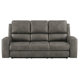  Coaster Furniture Brickston 603431PPP Triple Power Reclining Sofa - Charcoal IMAGE 10