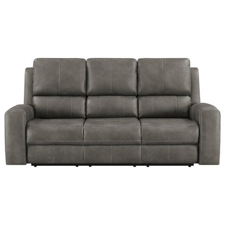  Coaster Furniture Brickston 603431PPP Triple Power Reclining Sofa - Charcoal IMAGE 10