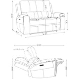  Coaster Furniture Brickston 603432PPP Triple Power Reclining Loveseat - Charcoal IMAGE 14
