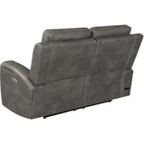  Coaster Furniture Brickston 603432PPP Triple Power Reclining Loveseat - Charcoal IMAGE 7