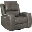  Coaster Furniture Brickston 603433PPP Triple Power Swivel Glider Recliner - Charcoal IMAGE 1