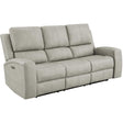  Coaster Furniture Brickston 603434PPP Triple Power Reclining Sofa - Grey IMAGE 1