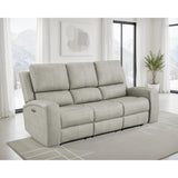  Coaster Furniture Brickston 603434PPP Triple Power Reclining Sofa - Grey IMAGE 3