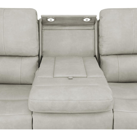  Coaster Furniture Brickston 603434PPP Triple Power Reclining Sofa - Grey IMAGE 8