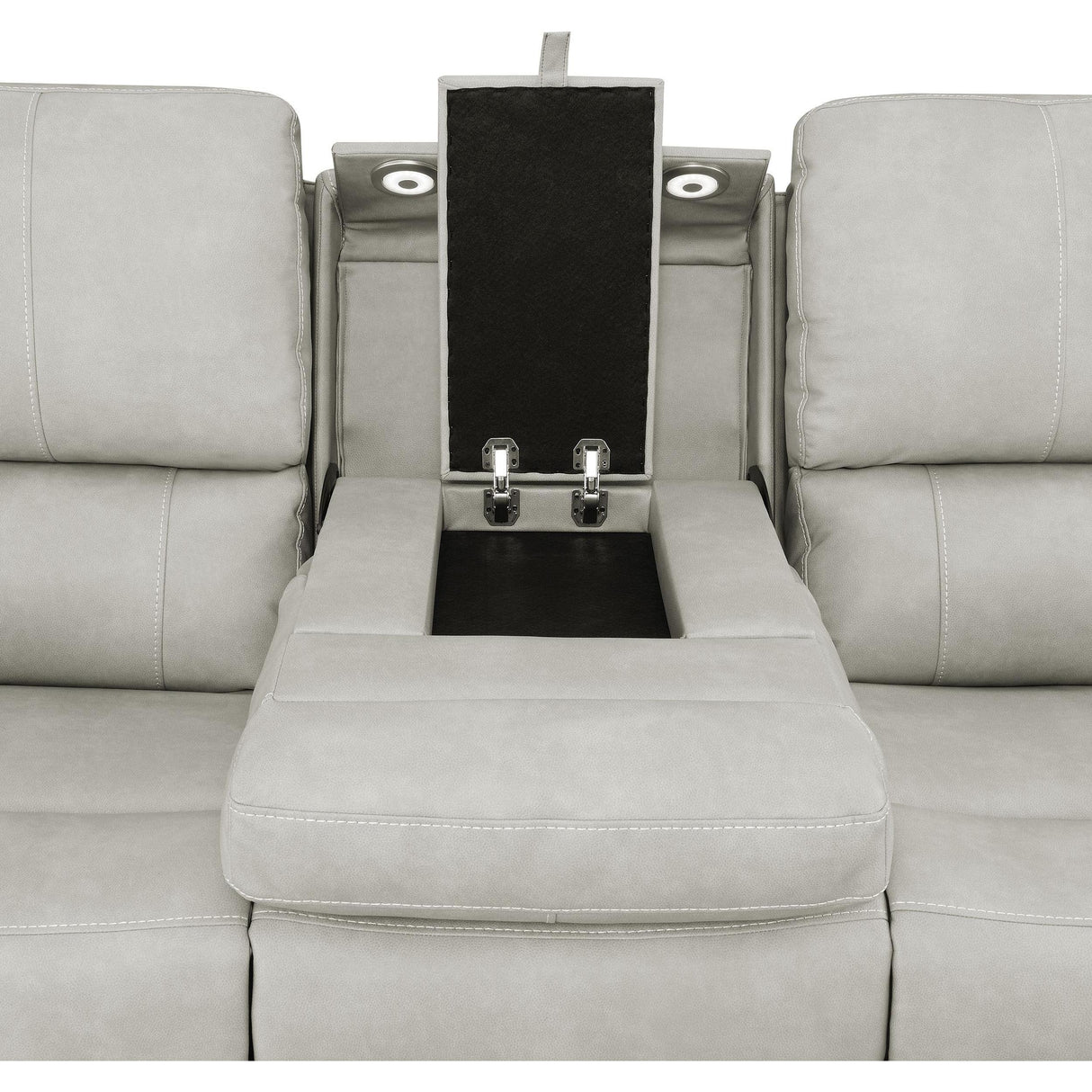  Coaster Furniture Brickston 603434PPP Triple Power Reclining Sofa - Grey IMAGE 9