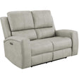 Coaster Furniture Brickston 603435PPP Triple Power Reclining Loveseat - Grey IMAGE 1