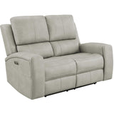  Coaster Furniture Brickston 603435PPP Triple Power Reclining Loveseat - Grey IMAGE 1