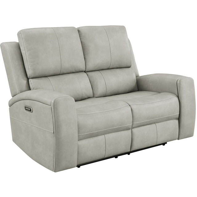  Coaster Furniture Brickston 603435PPP Triple Power Reclining Loveseat - Grey IMAGE 1