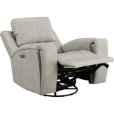  Coaster Furniture Brickston 603436PPP Triple Power Swivel Glider Recliner - Grey IMAGE 4