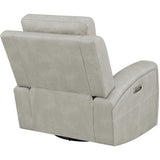  Coaster Furniture Brickston 603436PPP Triple Power Swivel Glider Recliner - Grey IMAGE 9