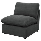  Coaster Furniture Collins 609530AC Modular Armless Chair - Dark Grey IMAGE 6