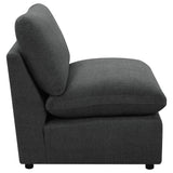  Coaster Furniture Collins 609530AC Modular Armless Chair - Dark Grey IMAGE 7