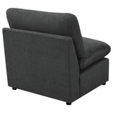  Coaster Furniture Collins 609530AC Modular Armless Chair - Dark Grey IMAGE 8