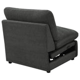  Coaster Furniture Collins 609530ARP Modular Power Armless Recliner - Dark Grey IMAGE 10