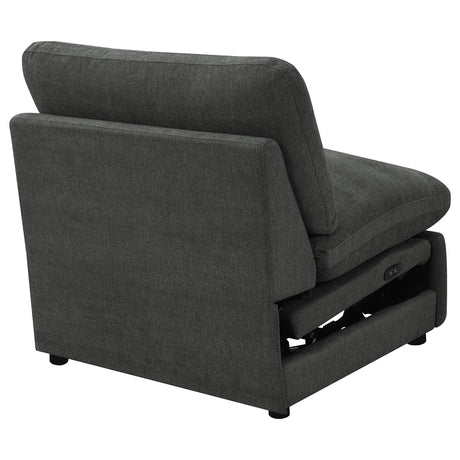  Coaster Furniture Collins 609530ARP Modular Power Armless Recliner - Dark Grey IMAGE 10