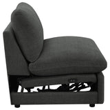  Coaster Furniture Collins 609530ARP Modular Power Armless Recliner - Dark Grey IMAGE 13