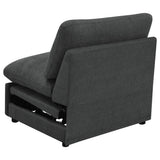  Coaster Furniture Collins 609530ARP Modular Power Armless Recliner - Dark Grey IMAGE 7