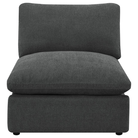  Coaster Furniture Collins 609530ARP Modular Power Armless Recliner - Dark Grey IMAGE 8