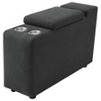  Coaster Furniture Collins 609530CON Upholstered Modular Storage Console - Dark Grey IMAGE 1