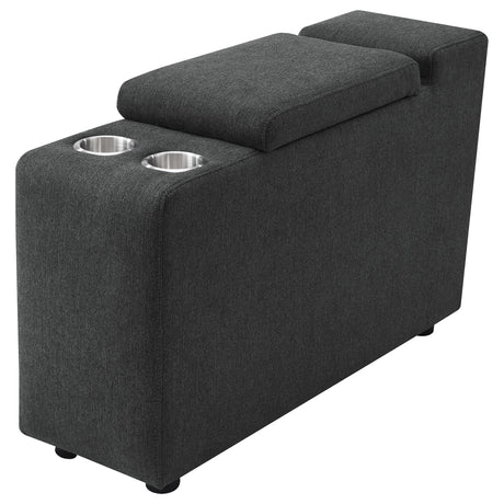  Coaster Furniture Collins 609530CON Upholstered Modular Storage Console - Dark Grey IMAGE 1