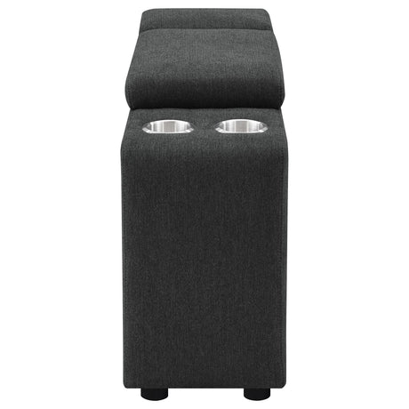  Coaster Furniture Collins 609530CON Upholstered Modular Storage Console - Dark Grey IMAGE 14