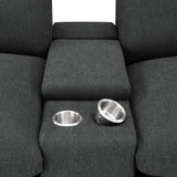  Coaster Furniture Collins 609530CON Upholstered Modular Storage Console - Dark Grey IMAGE 5
