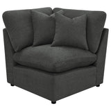  Coaster Furniture Collins 609530CRN Modular Corner Chair - Dark Grey IMAGE 1