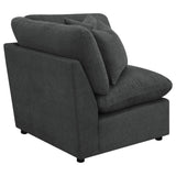  Coaster Furniture Collins 609530CRN Modular Corner Chair - Dark Grey IMAGE 3
