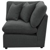  Coaster Furniture Collins 609530CRN Modular Corner Chair - Dark Grey IMAGE 4