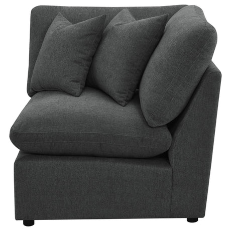  Coaster Furniture Collins 609530CRN Modular Corner Chair - Dark Grey IMAGE 4