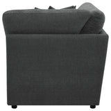  Coaster Furniture Collins 609530CRN Modular Corner Chair - Dark Grey IMAGE 5
