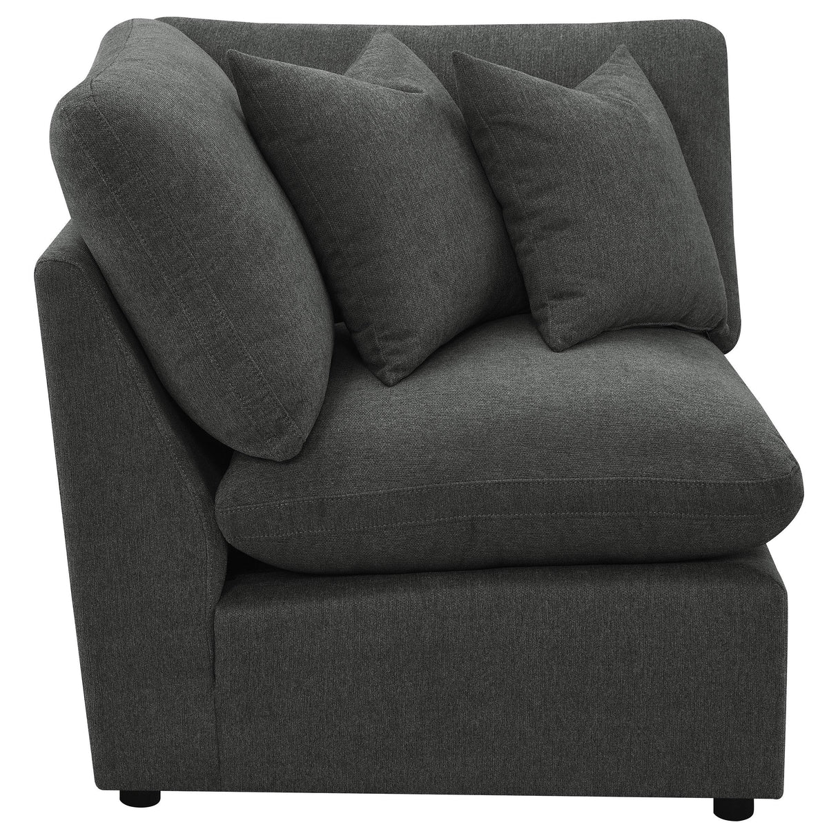  Coaster Furniture Collins 609530CRN Modular Corner Chair - Dark Grey IMAGE 7