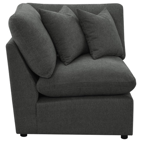  Coaster Furniture Collins 609530CRN Modular Corner Chair - Dark Grey IMAGE 7