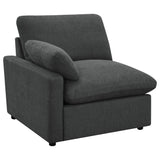  Coaster Furniture Collins 609530LRP Modular LAF Power Recliner - Dark Grey IMAGE 1