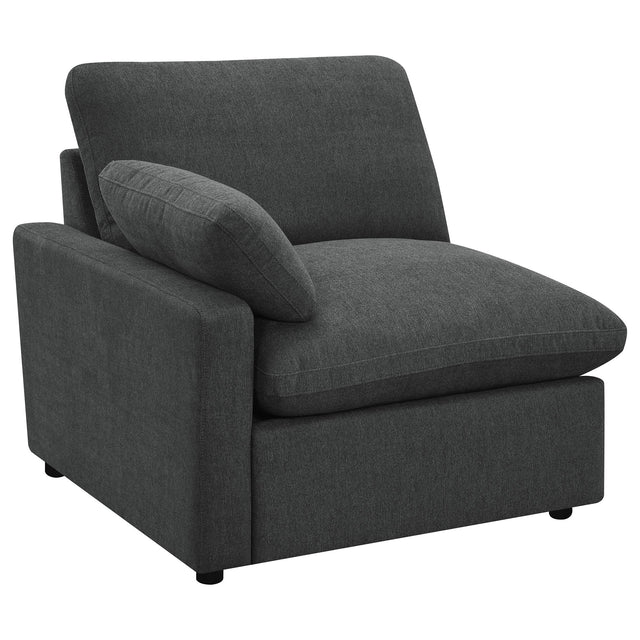  Coaster Furniture Collins 609530LRP Modular LAF Power Recliner - Dark Grey IMAGE 1