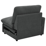  Coaster Furniture Collins 609530LRP Modular LAF Power Recliner - Dark Grey IMAGE 10