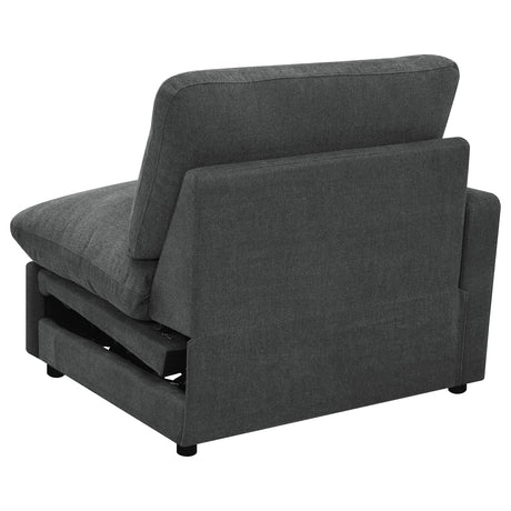 Coaster Furniture Collins 609530LRP Modular LAF Power Recliner - Dark Grey IMAGE 10