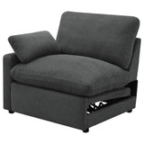  Coaster Furniture Collins 609530LRP Modular LAF Power Recliner - Dark Grey IMAGE 7