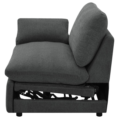  Coaster Furniture Collins 609530LRP Modular LAF Power Recliner - Dark Grey IMAGE 9