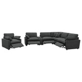  Coaster Furniture Collins 609530P-SET 6-piece Modular Power Reclining Sectional - Dark Grey IMAGE 5