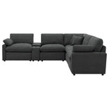  Coaster Furniture Collins 609530P-SET 6-piece Modular Power Reclining Sectional - Dark Grey IMAGE 6