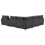  Coaster Furniture Collins 609530P-SET 6-piece Modular Power Reclining Sectional - Dark Grey IMAGE 8