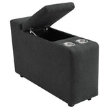  Coaster Furniture Collins 609531PT 5-Piece Power Reclining Home Theater Seating - Dark Grey IMAGE 10