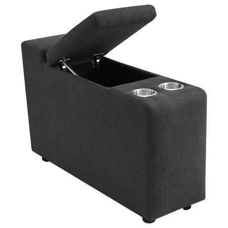  Coaster Furniture Collins 609531PT 5-Piece Power Reclining Home Theater Seating - Dark Grey IMAGE 10